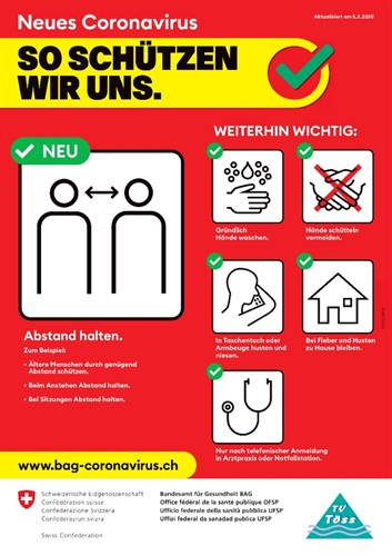 Coronavirus - Trainingsbetrieb, GV und Jubiläumsfeier